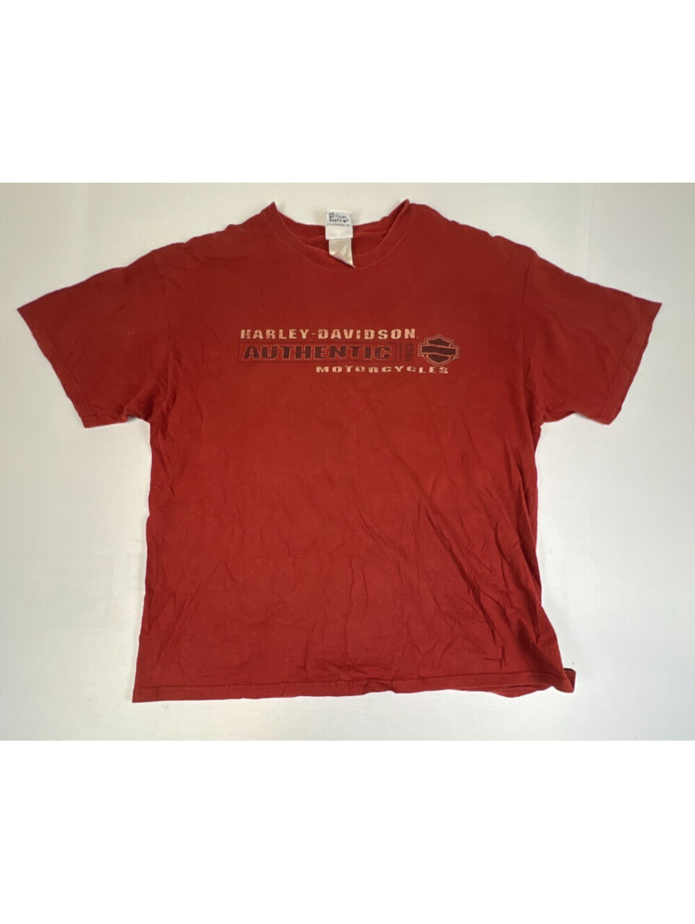 Harley-Davidson Men XL Vintage Silver Eagle Waterloo Iowa T-Shirt Rust